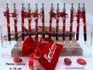 Penna laurea con ciondolo