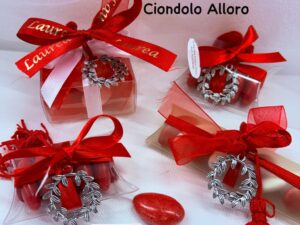 Scatoline laurea con ciondolo alloro